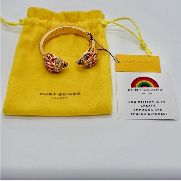 Kurt Geiger Jewelry - KURT GEIGER Eagle- Gold and Multicolor Embellished -Bracelet - NWT
